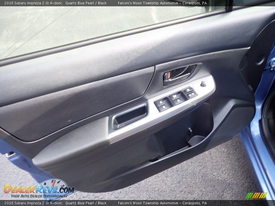 2016 Subaru Impreza 2.0i 4-door Quartz Blue Pearl / Black Photo #18