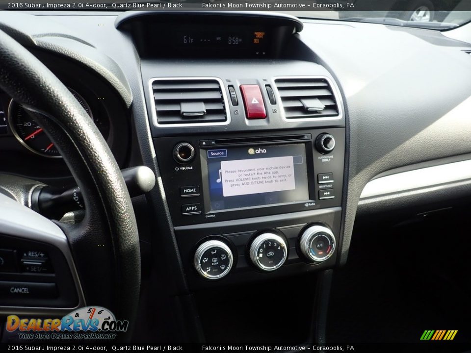 2016 Subaru Impreza 2.0i 4-door Quartz Blue Pearl / Black Photo #22