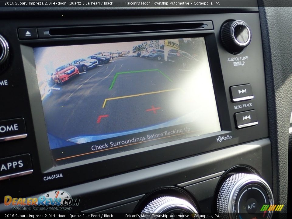 2016 Subaru Impreza 2.0i 4-door Quartz Blue Pearl / Black Photo #25