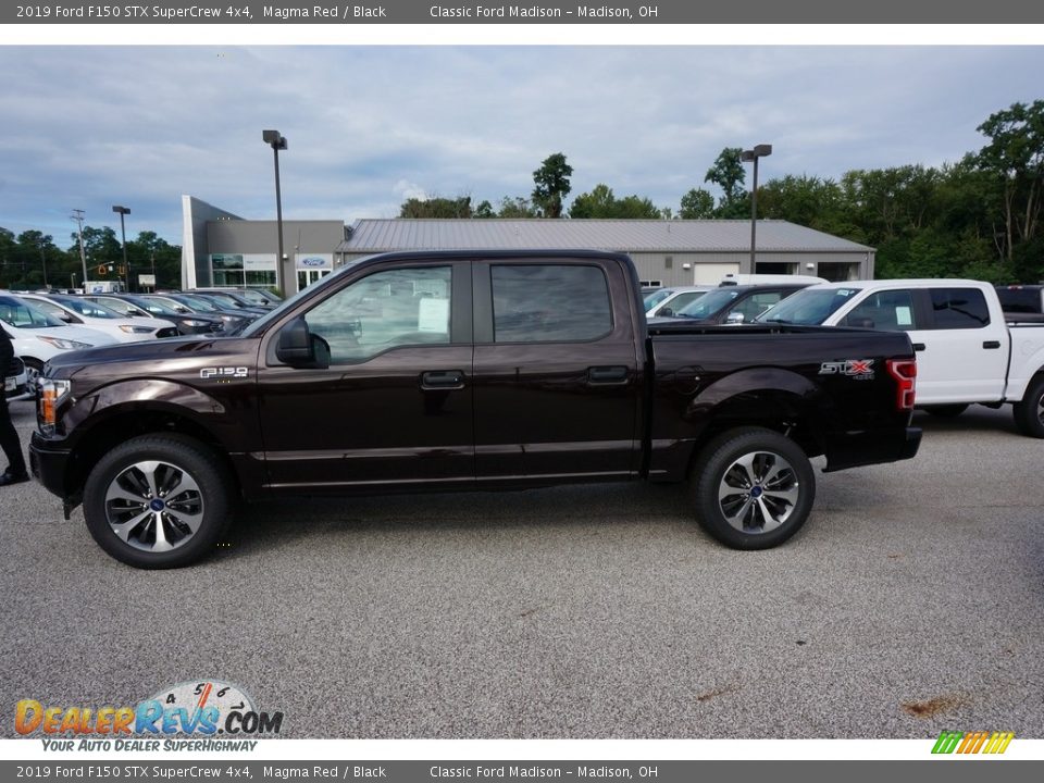 2019 Ford F150 STX SuperCrew 4x4 Magma Red / Black Photo #2