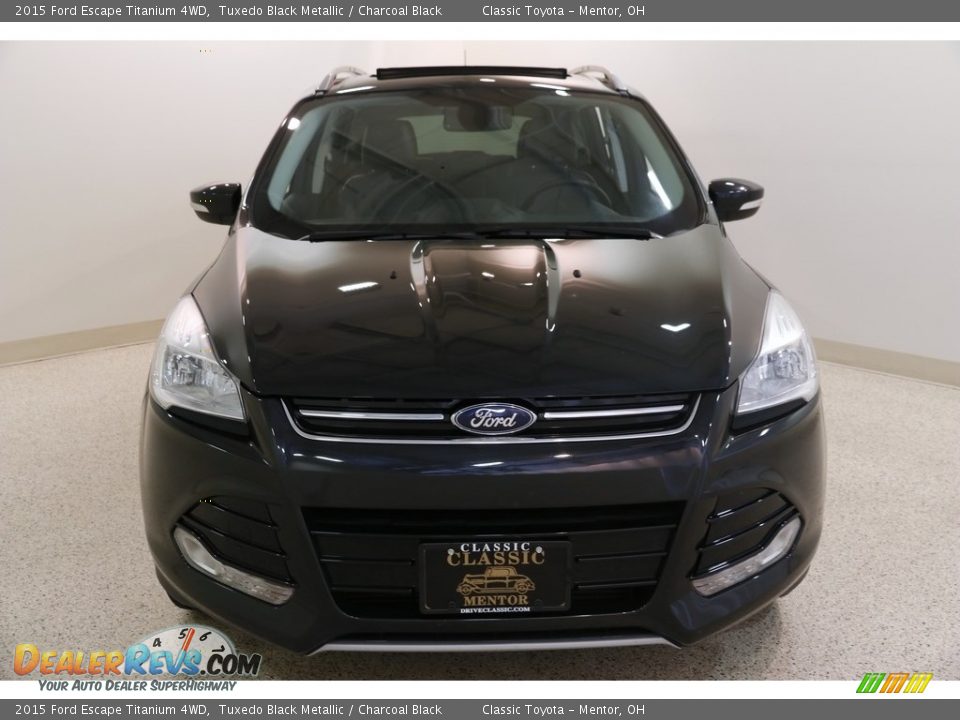 2015 Ford Escape Titanium 4WD Tuxedo Black Metallic / Charcoal Black Photo #2