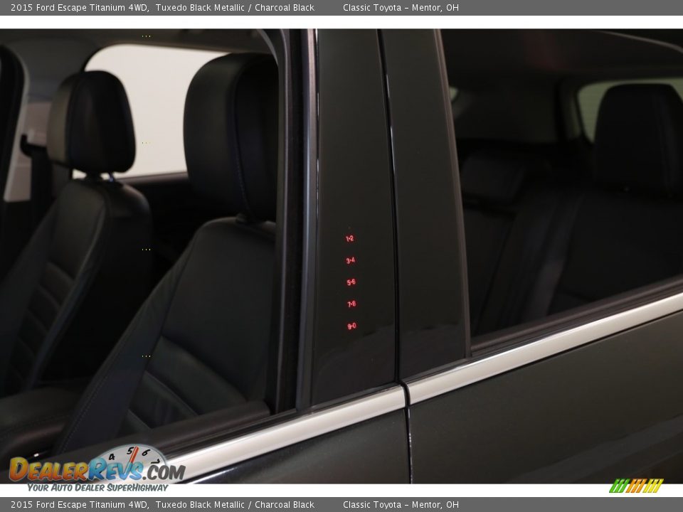 2015 Ford Escape Titanium 4WD Tuxedo Black Metallic / Charcoal Black Photo #4