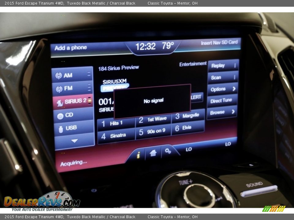 2015 Ford Escape Titanium 4WD Tuxedo Black Metallic / Charcoal Black Photo #11