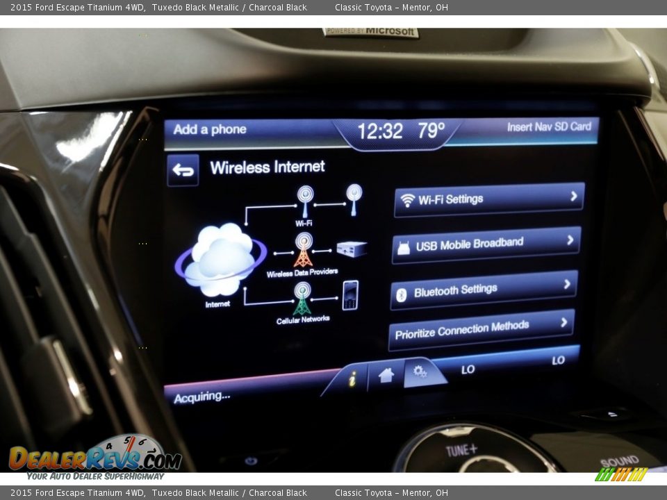 2015 Ford Escape Titanium 4WD Tuxedo Black Metallic / Charcoal Black Photo #13