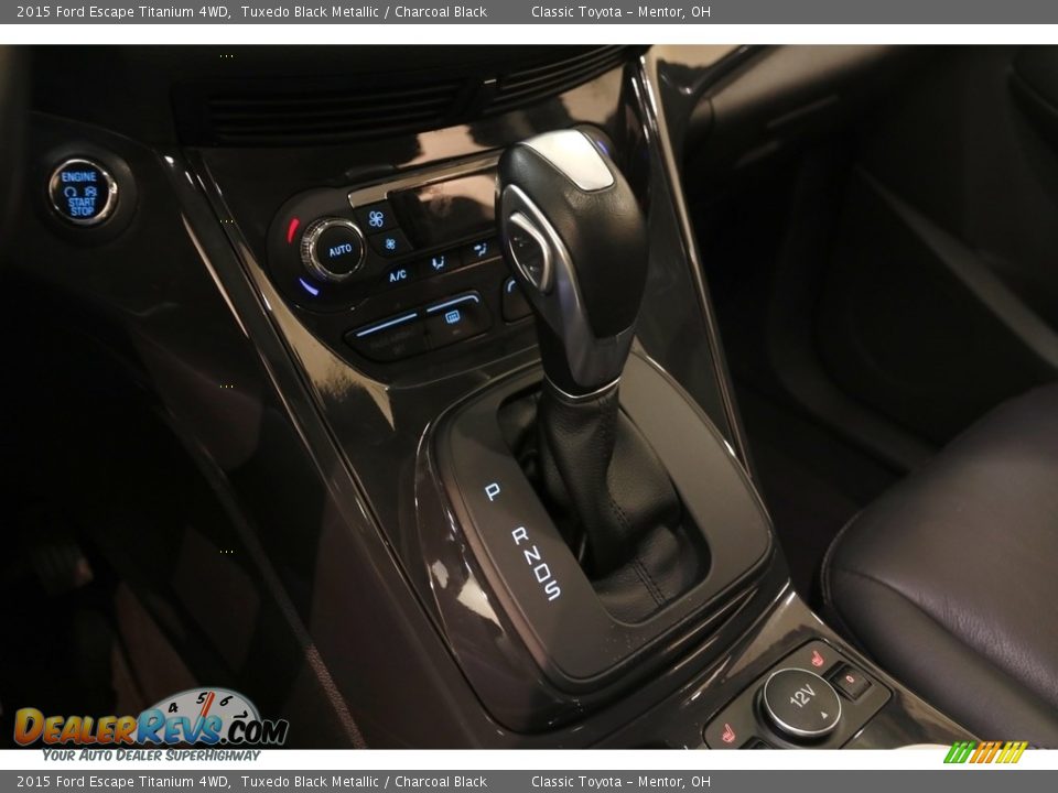 2015 Ford Escape Titanium 4WD Tuxedo Black Metallic / Charcoal Black Photo #14