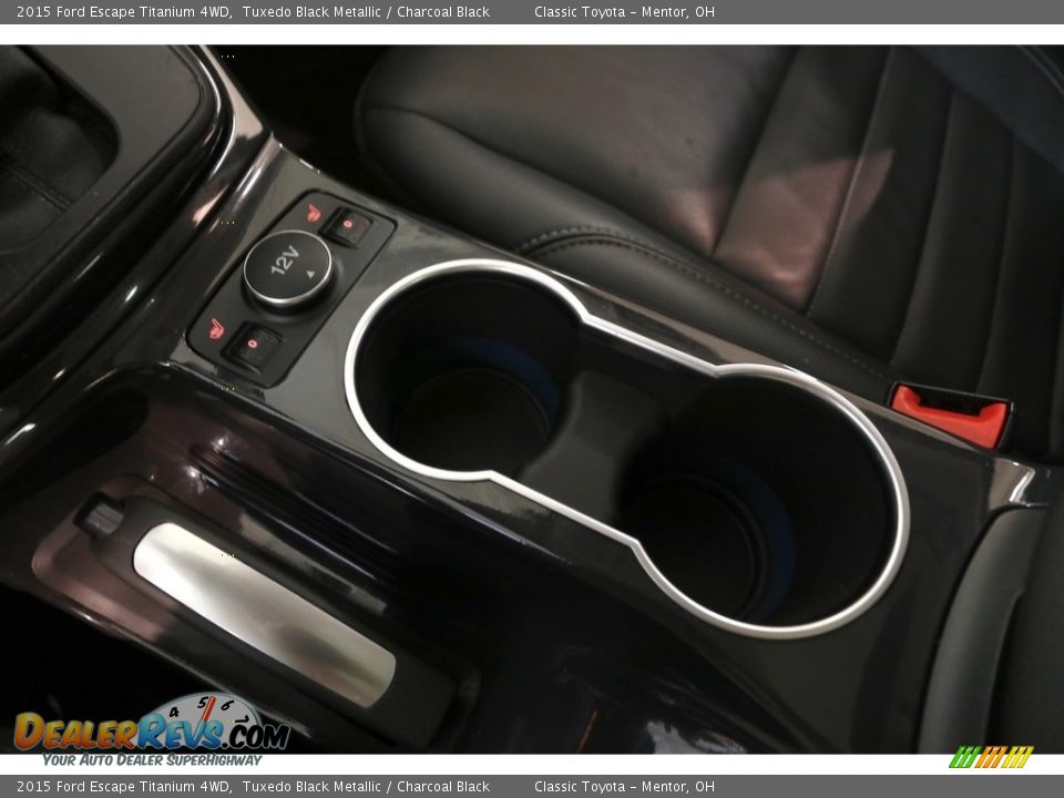 2015 Ford Escape Titanium 4WD Tuxedo Black Metallic / Charcoal Black Photo #15