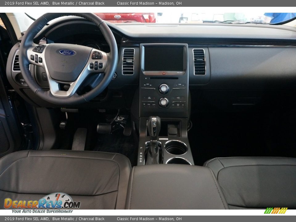 2019 Ford Flex SEL AWD Blue Metallic / Charcoal Black Photo #8