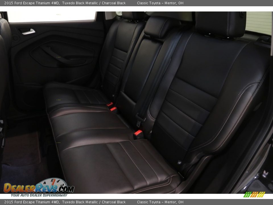 2015 Ford Escape Titanium 4WD Tuxedo Black Metallic / Charcoal Black Photo #19
