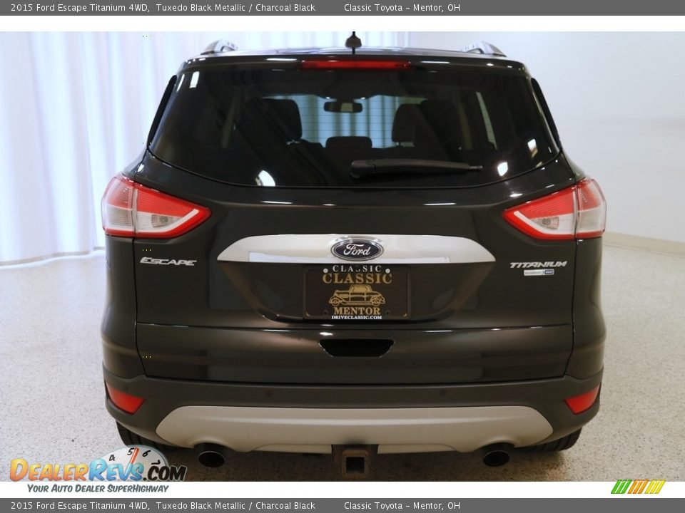2015 Ford Escape Titanium 4WD Tuxedo Black Metallic / Charcoal Black Photo #20