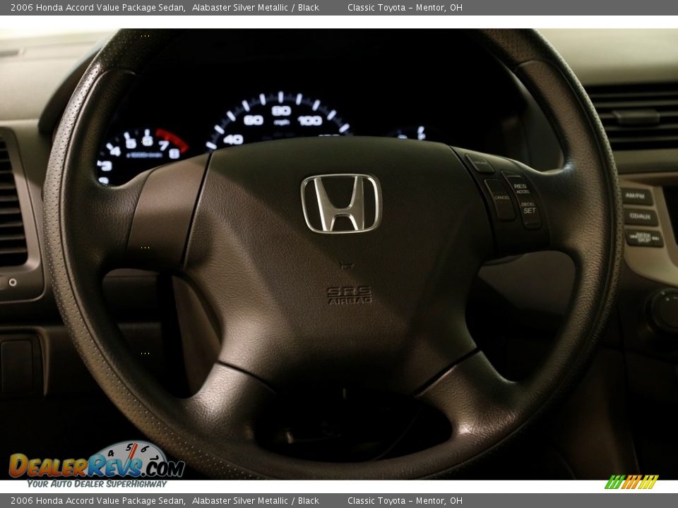 2006 Honda Accord Value Package Sedan Alabaster Silver Metallic / Black Photo #7