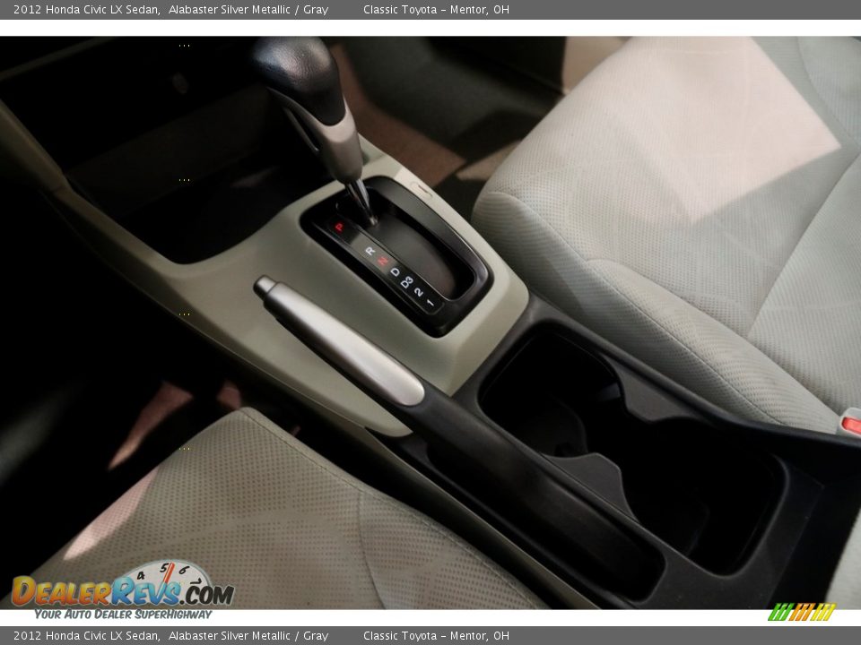 2012 Honda Civic LX Sedan Alabaster Silver Metallic / Gray Photo #12