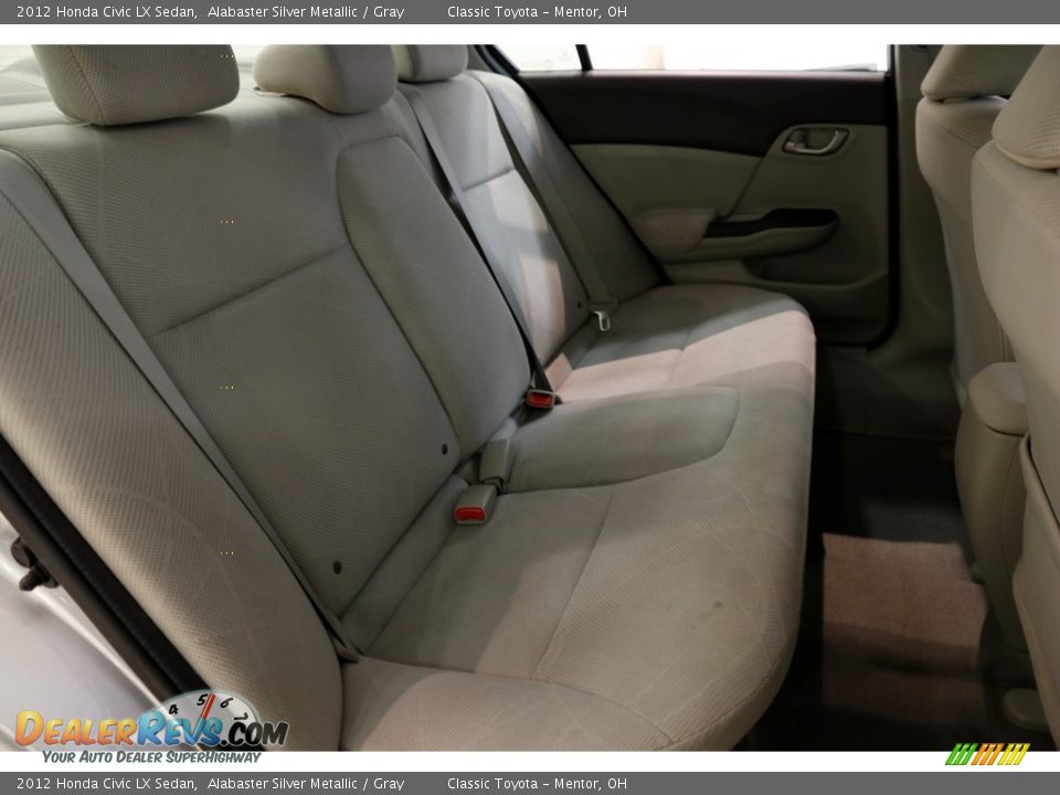 2012 Honda Civic LX Sedan Alabaster Silver Metallic / Gray Photo #14