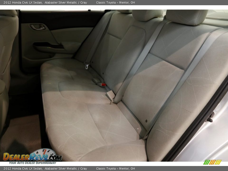 2012 Honda Civic LX Sedan Alabaster Silver Metallic / Gray Photo #15