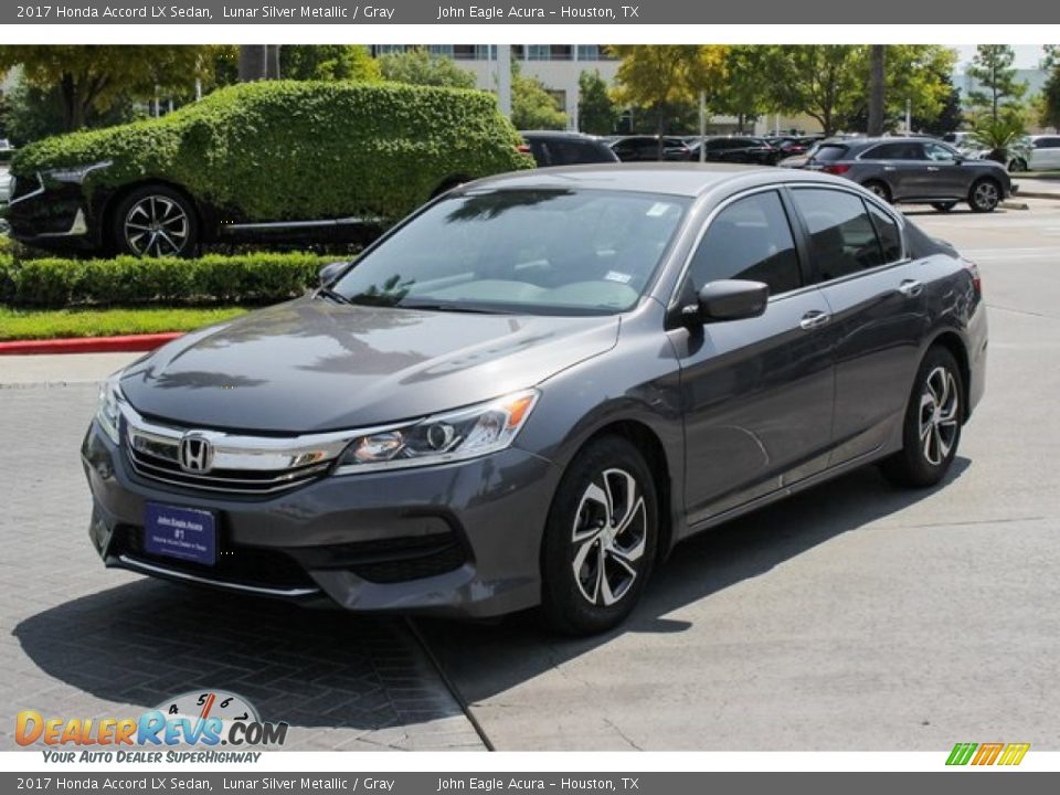 2017 Honda Accord LX Sedan Lunar Silver Metallic / Gray Photo #3
