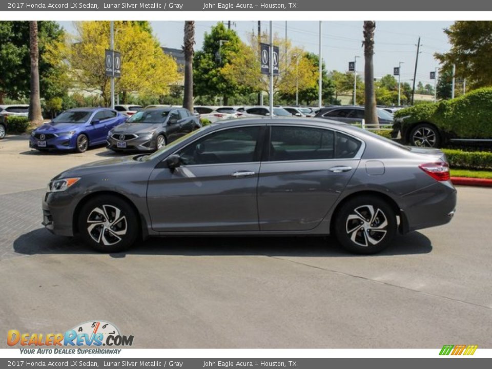 2017 Honda Accord LX Sedan Lunar Silver Metallic / Gray Photo #4