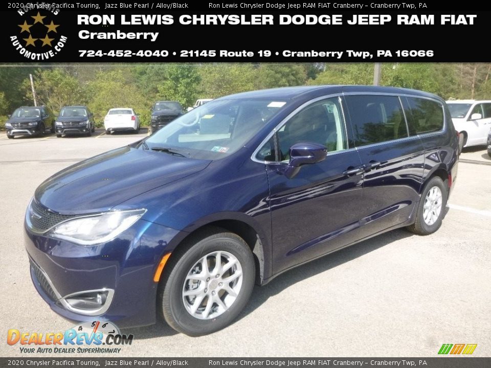 2020 Chrysler Pacifica Touring Jazz Blue Pearl / Alloy/Black Photo #1