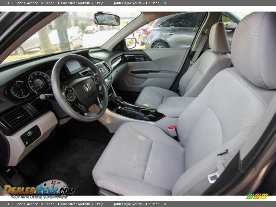 2017 Honda Accord LX Sedan Lunar Silver Metallic / Gray Photo #18