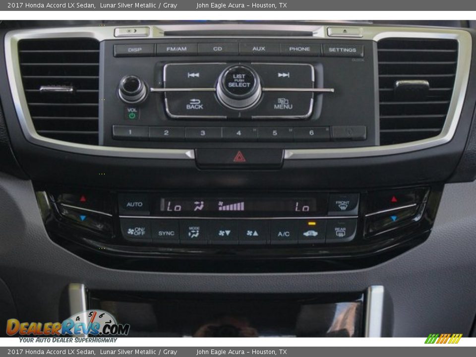 2017 Honda Accord LX Sedan Lunar Silver Metallic / Gray Photo #28