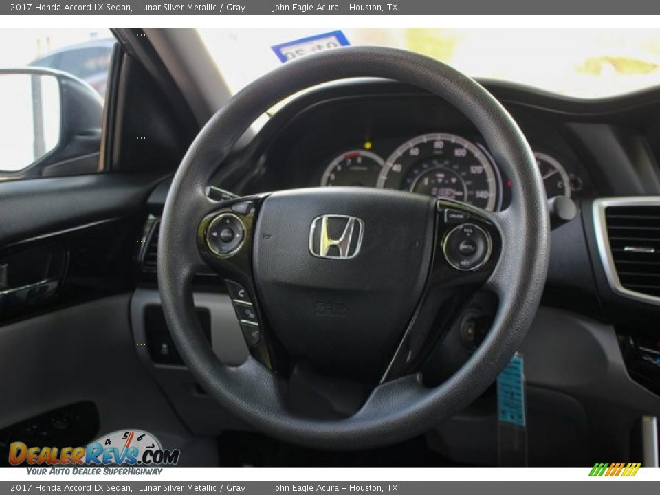 2017 Honda Accord LX Sedan Lunar Silver Metallic / Gray Photo #30