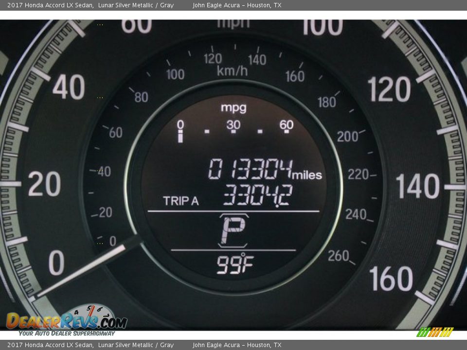 2017 Honda Accord LX Sedan Lunar Silver Metallic / Gray Photo #33