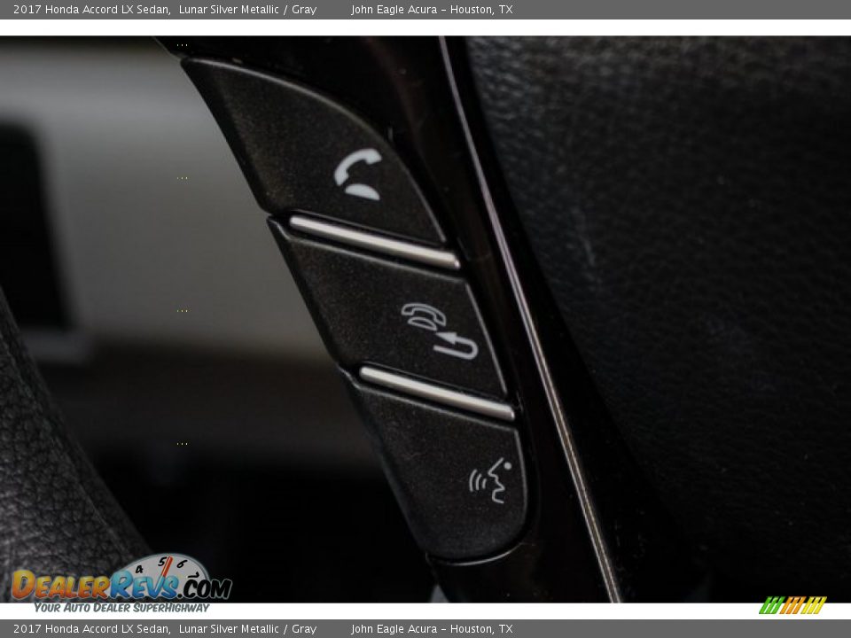2017 Honda Accord LX Sedan Lunar Silver Metallic / Gray Photo #36