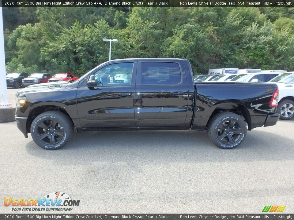 2020 Ram 1500 Big Horn Night Edition Crew Cab 4x4 Diamond Black Crystal Pearl / Black Photo #2