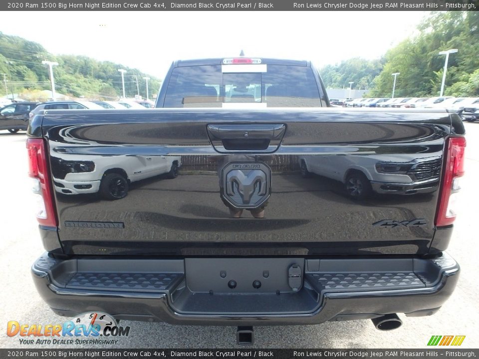 2020 Ram 1500 Big Horn Night Edition Crew Cab 4x4 Diamond Black Crystal Pearl / Black Photo #4