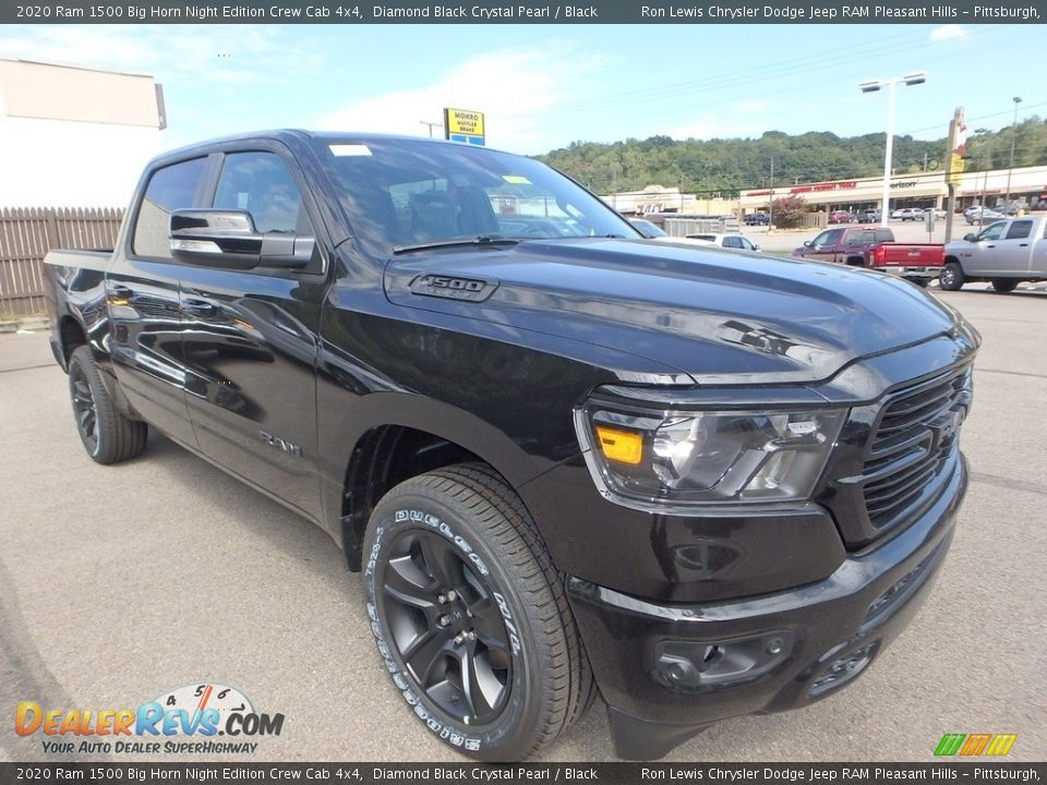2020 Ram 1500 Big Horn Night Edition Crew Cab 4x4 Diamond Black Crystal Pearl / Black Photo #8