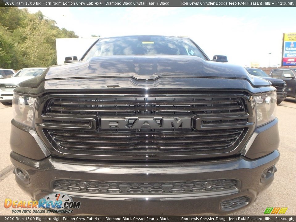 2020 Ram 1500 Big Horn Night Edition Crew Cab 4x4 Diamond Black Crystal Pearl / Black Photo #9