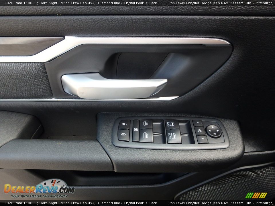 2020 Ram 1500 Big Horn Night Edition Crew Cab 4x4 Diamond Black Crystal Pearl / Black Photo #14