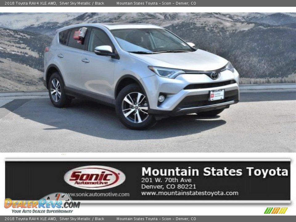 2018 Toyota RAV4 XLE AWD Silver Sky Metallic / Black Photo #1