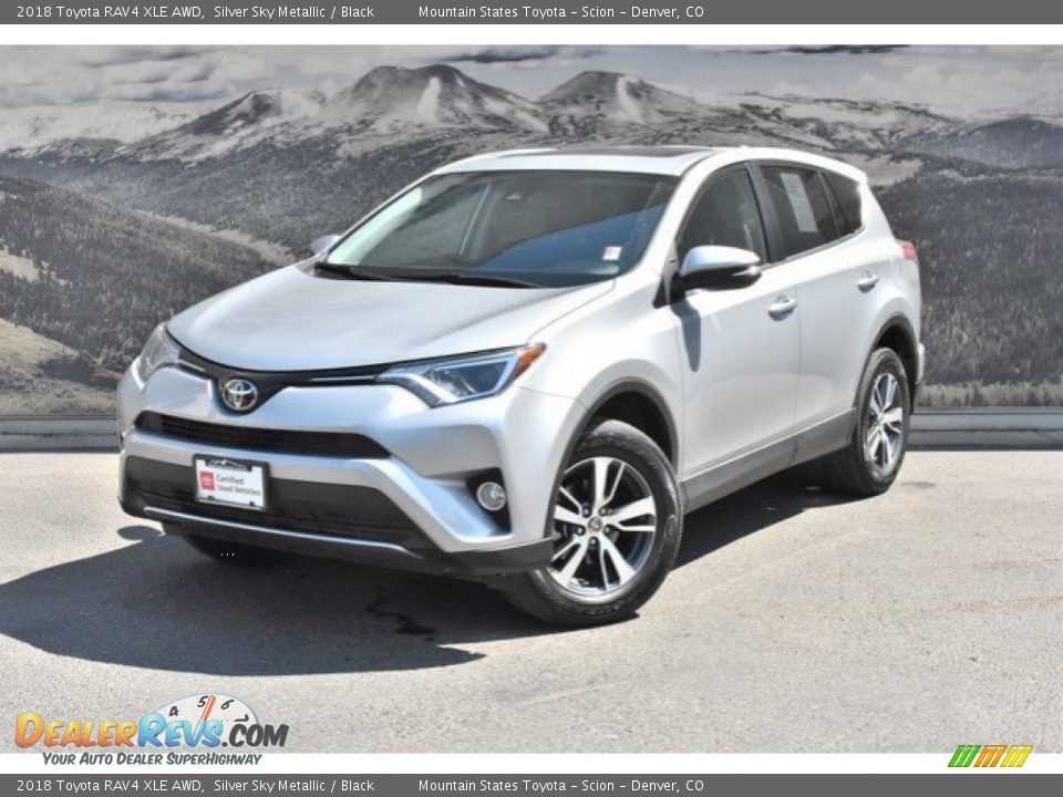 2018 Toyota RAV4 XLE AWD Silver Sky Metallic / Black Photo #5