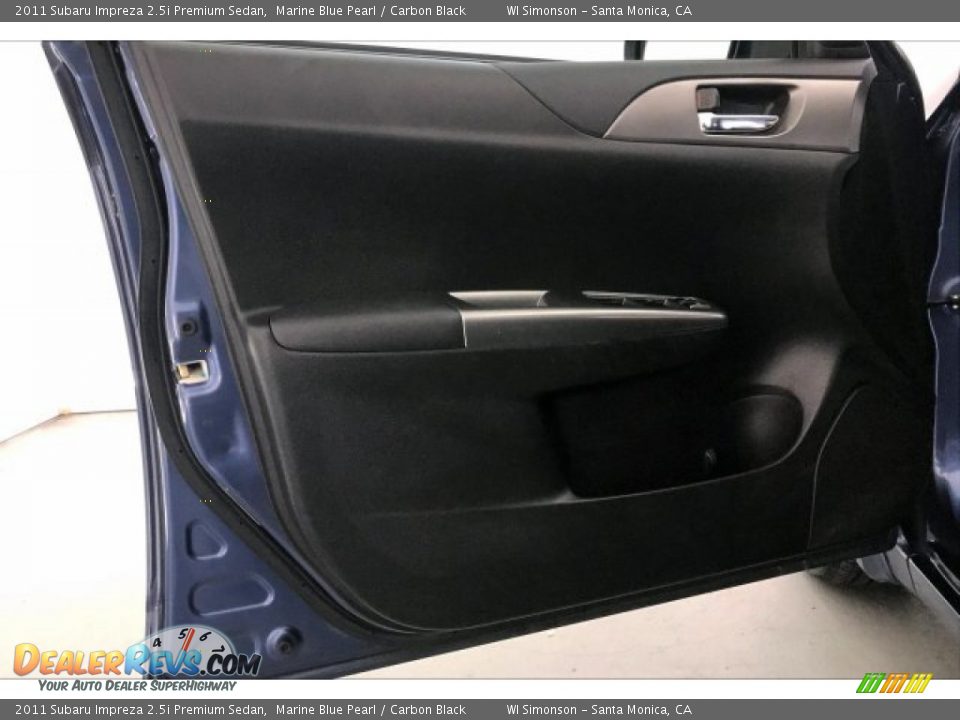 2011 Subaru Impreza 2.5i Premium Sedan Marine Blue Pearl / Carbon Black Photo #24