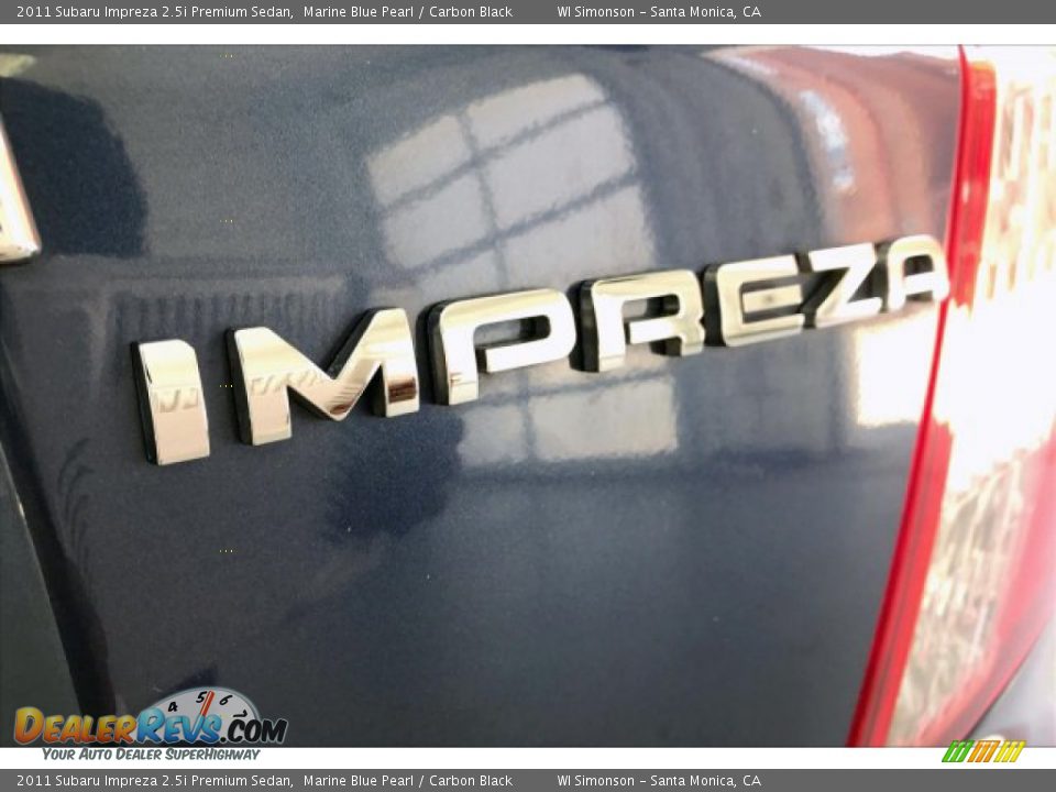 2011 Subaru Impreza 2.5i Premium Sedan Marine Blue Pearl / Carbon Black Photo #26