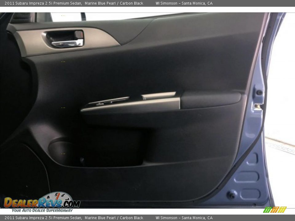 2011 Subaru Impreza 2.5i Premium Sedan Marine Blue Pearl / Carbon Black Photo #29