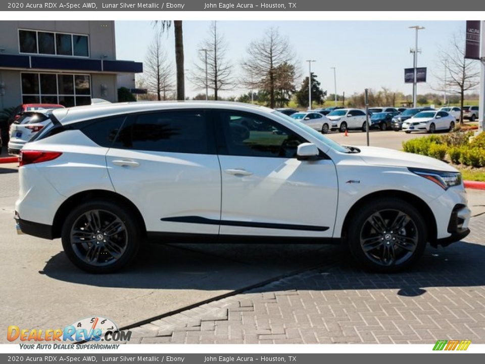 2020 Acura RDX A-Spec AWD Lunar Silver Metallic / Ebony Photo #8