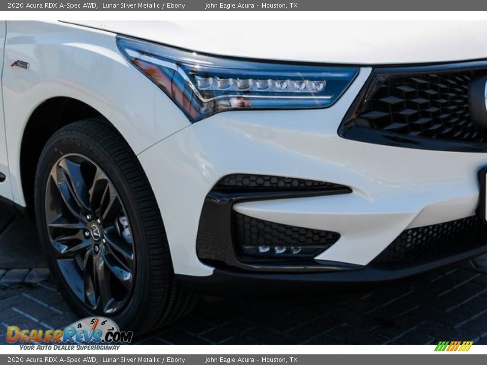 2020 Acura RDX A-Spec AWD Lunar Silver Metallic / Ebony Photo #10