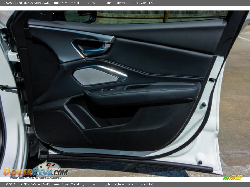 2020 Acura RDX A-Spec AWD Lunar Silver Metallic / Ebony Photo #22