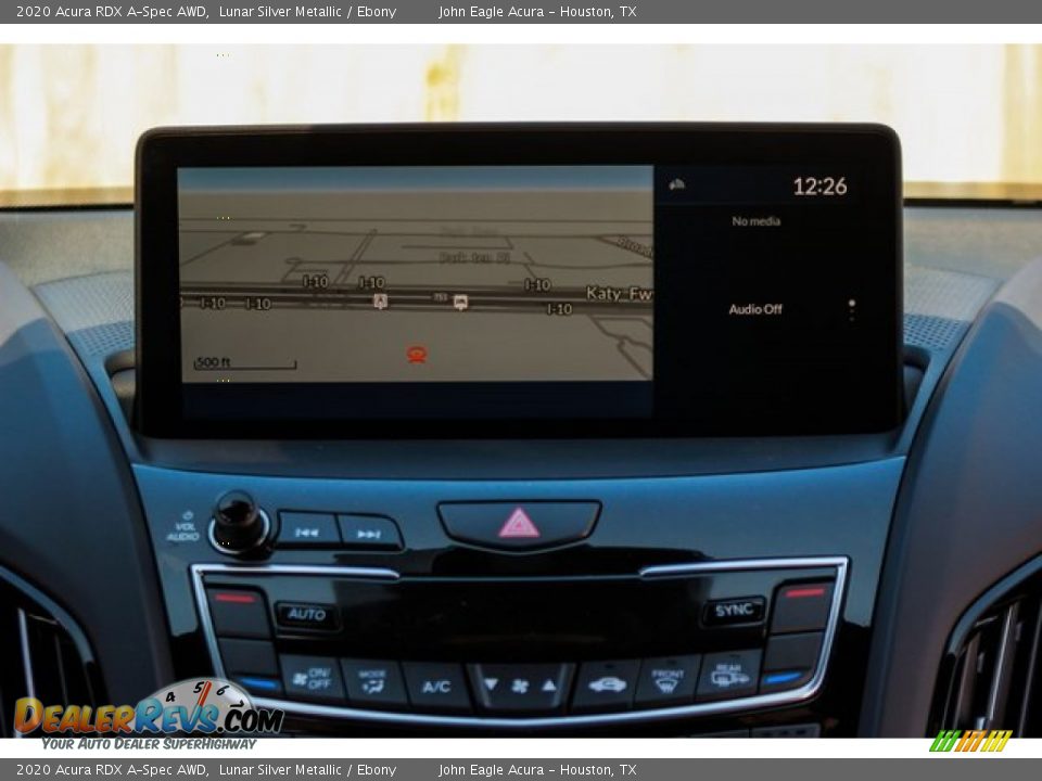 2020 Acura RDX A-Spec AWD Lunar Silver Metallic / Ebony Photo #26