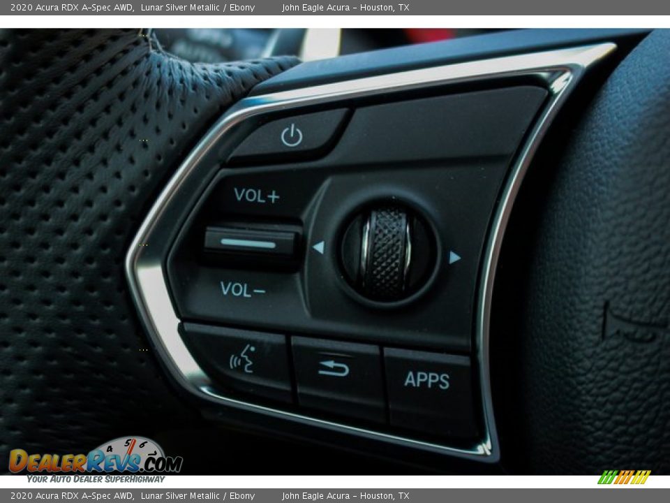 2020 Acura RDX A-Spec AWD Lunar Silver Metallic / Ebony Photo #34