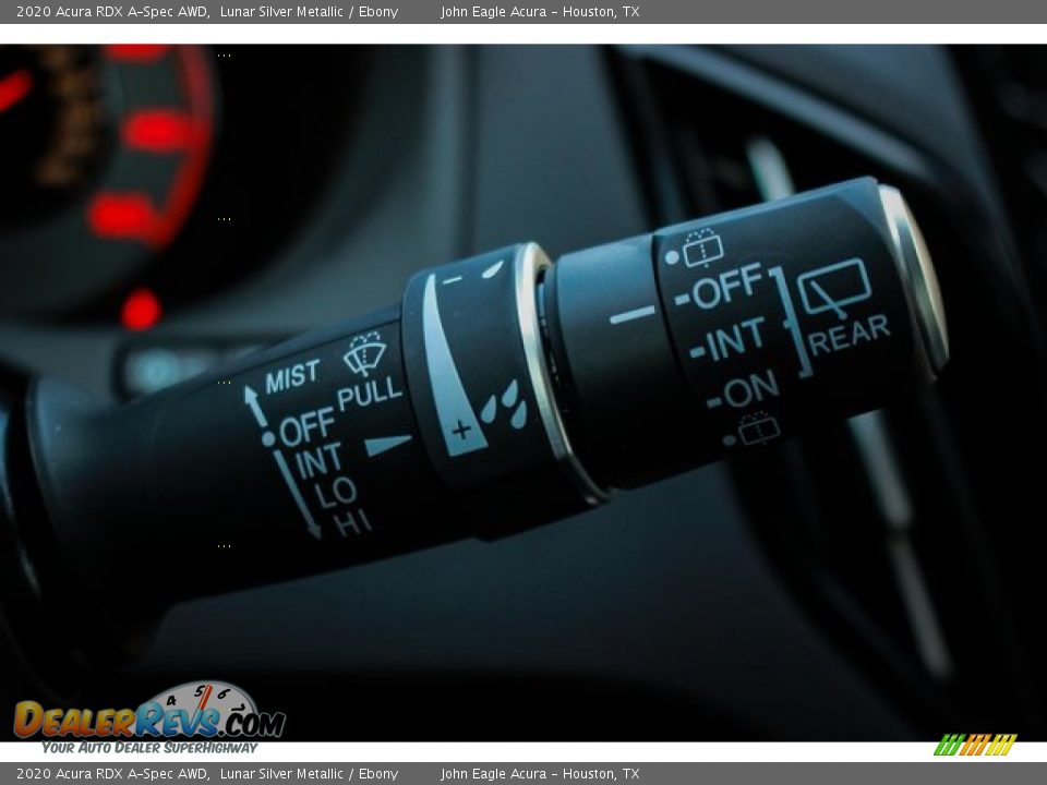 2020 Acura RDX A-Spec AWD Lunar Silver Metallic / Ebony Photo #35