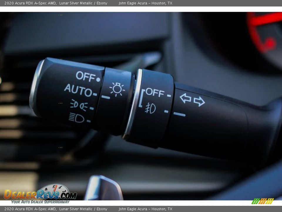 2020 Acura RDX A-Spec AWD Lunar Silver Metallic / Ebony Photo #36
