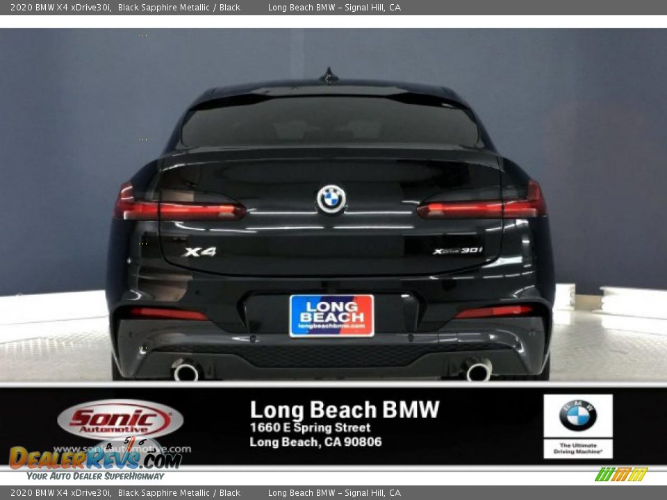 2020 BMW X4 xDrive30i Black Sapphire Metallic / Black Photo #3