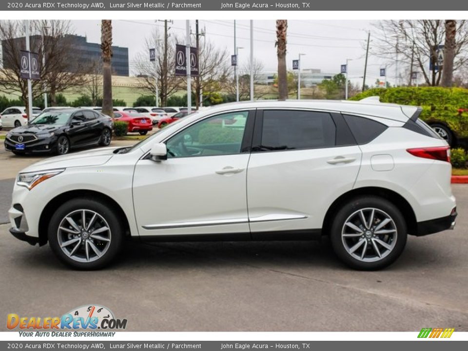 2020 Acura RDX Technology AWD Lunar Silver Metallic / Parchment Photo #4