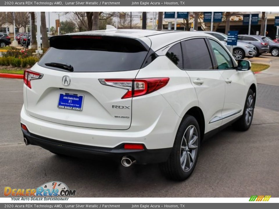 2020 Acura RDX Technology AWD Lunar Silver Metallic / Parchment Photo #7
