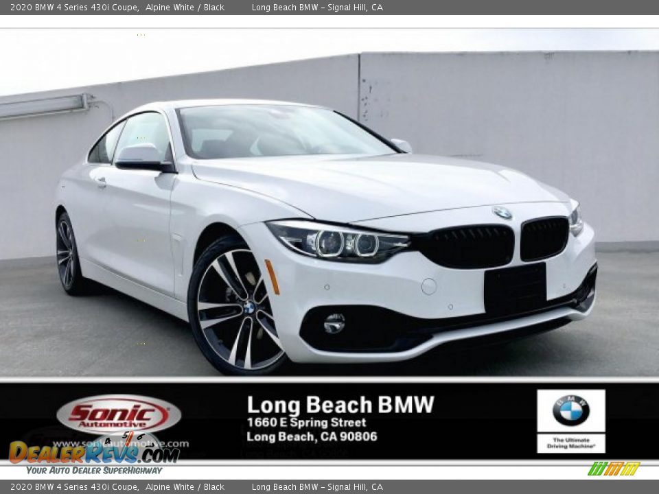 2020 BMW 4 Series 430i Coupe Alpine White / Black Photo #1