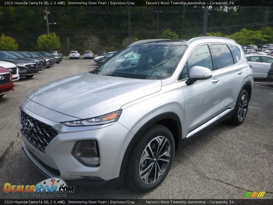 Shimmering Silver Pearl 2020 Hyundai Santa Fe SEL 2.0 AWD Photo #5