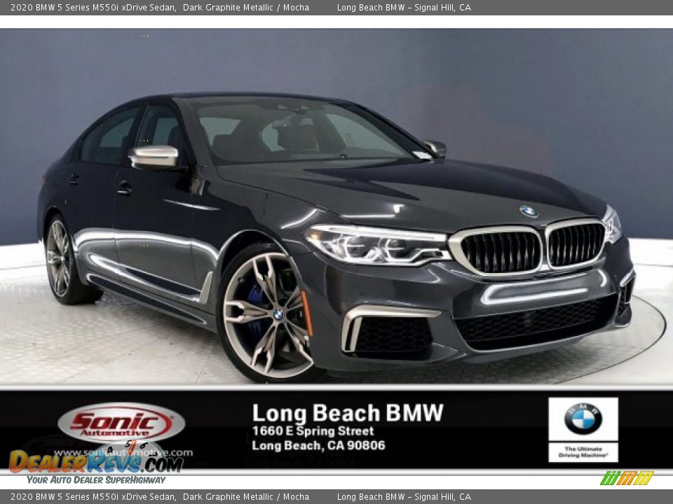 2020 BMW 5 Series M550i xDrive Sedan Dark Graphite Metallic / Mocha Photo #1