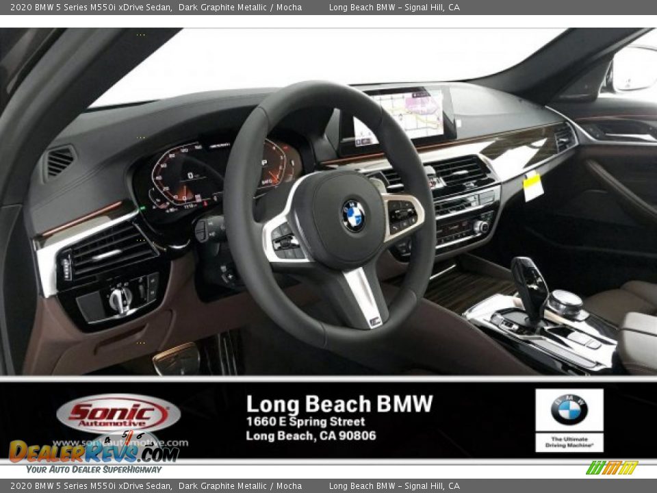2020 BMW 5 Series M550i xDrive Sedan Dark Graphite Metallic / Mocha Photo #4
