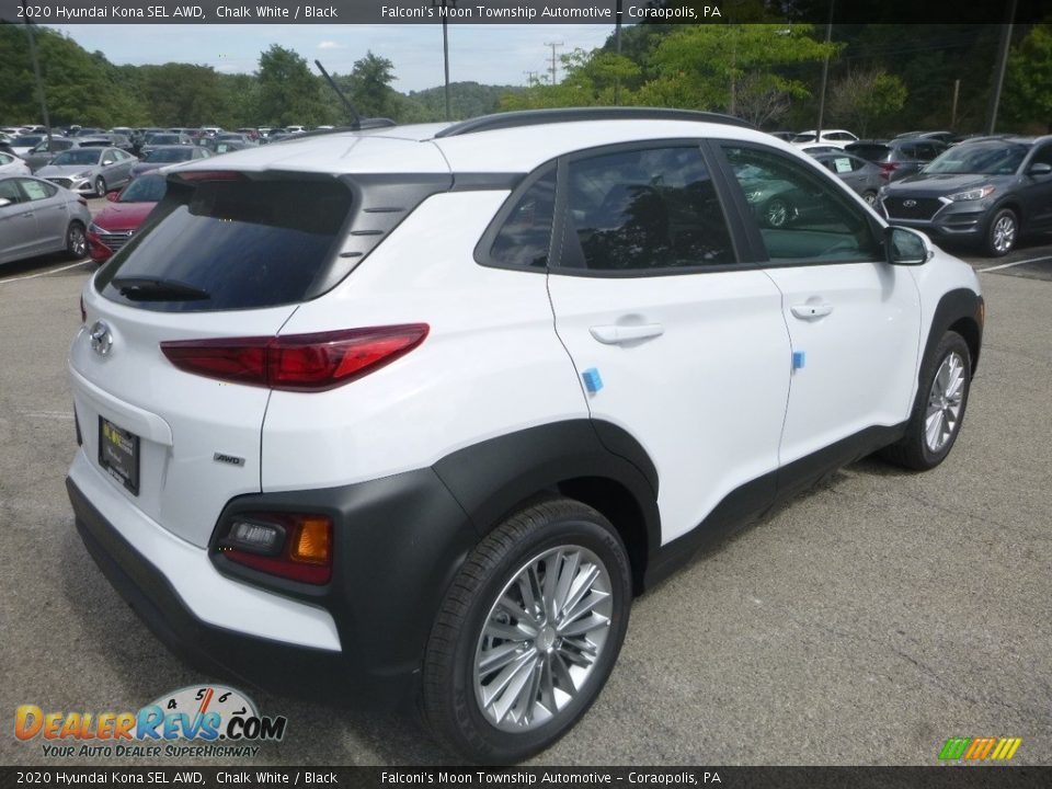 2020 Hyundai Kona SEL AWD Chalk White / Black Photo #2
